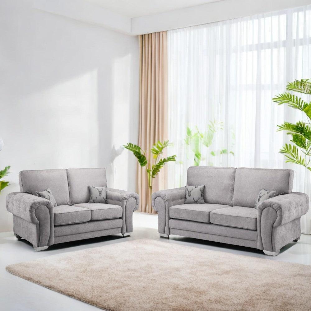 Verona Grey Fabric Sofa