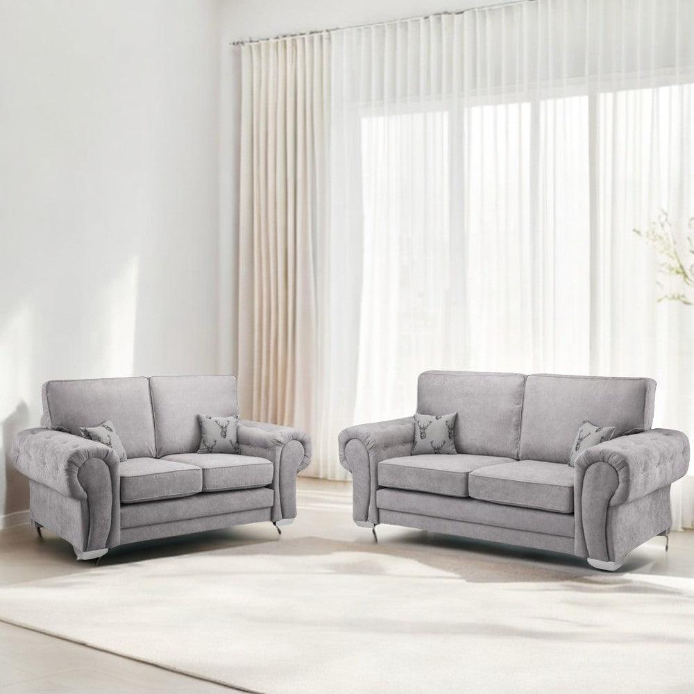 Verona Grey Fabric Sofa