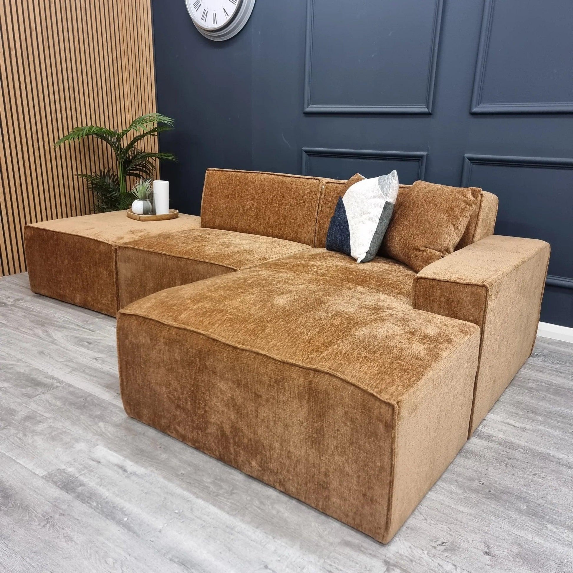 Atlanta Modula Sofa - Corner Combination Rustic Orange
