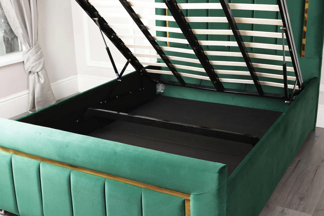 Ashley Vertical Golf Panel Slim Line Storage Bed