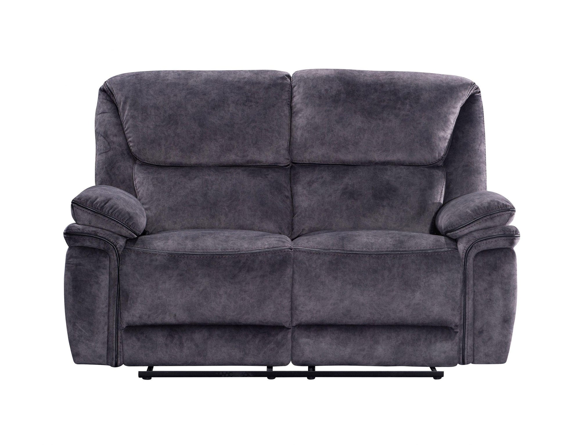Milano Suede Fabric Manual Recliners Sofa