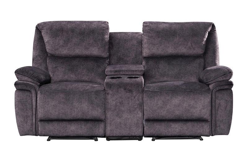 Milano Suede Fabric Manual Recliners Sofa