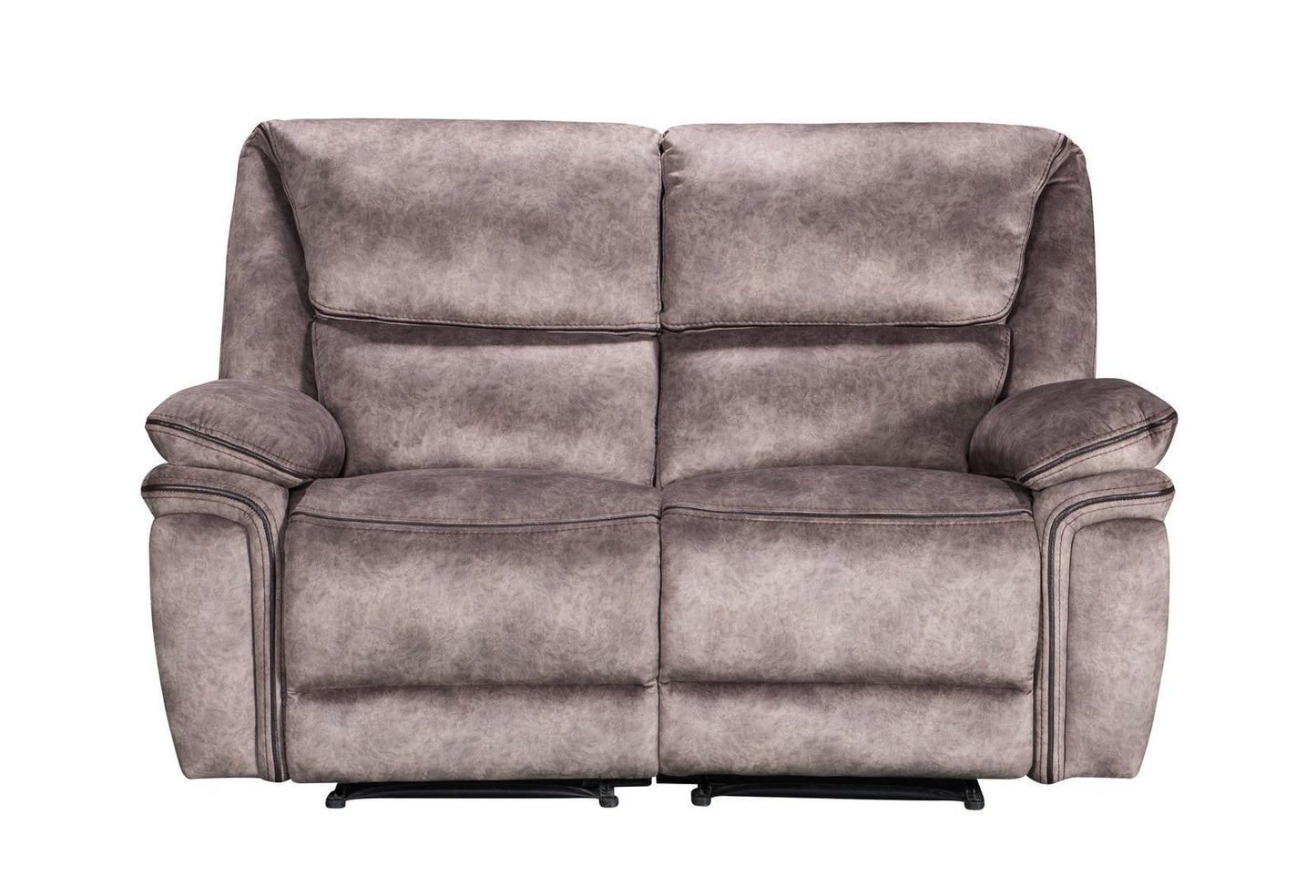 Milano Suede Fabric Manual Recliners Sofa