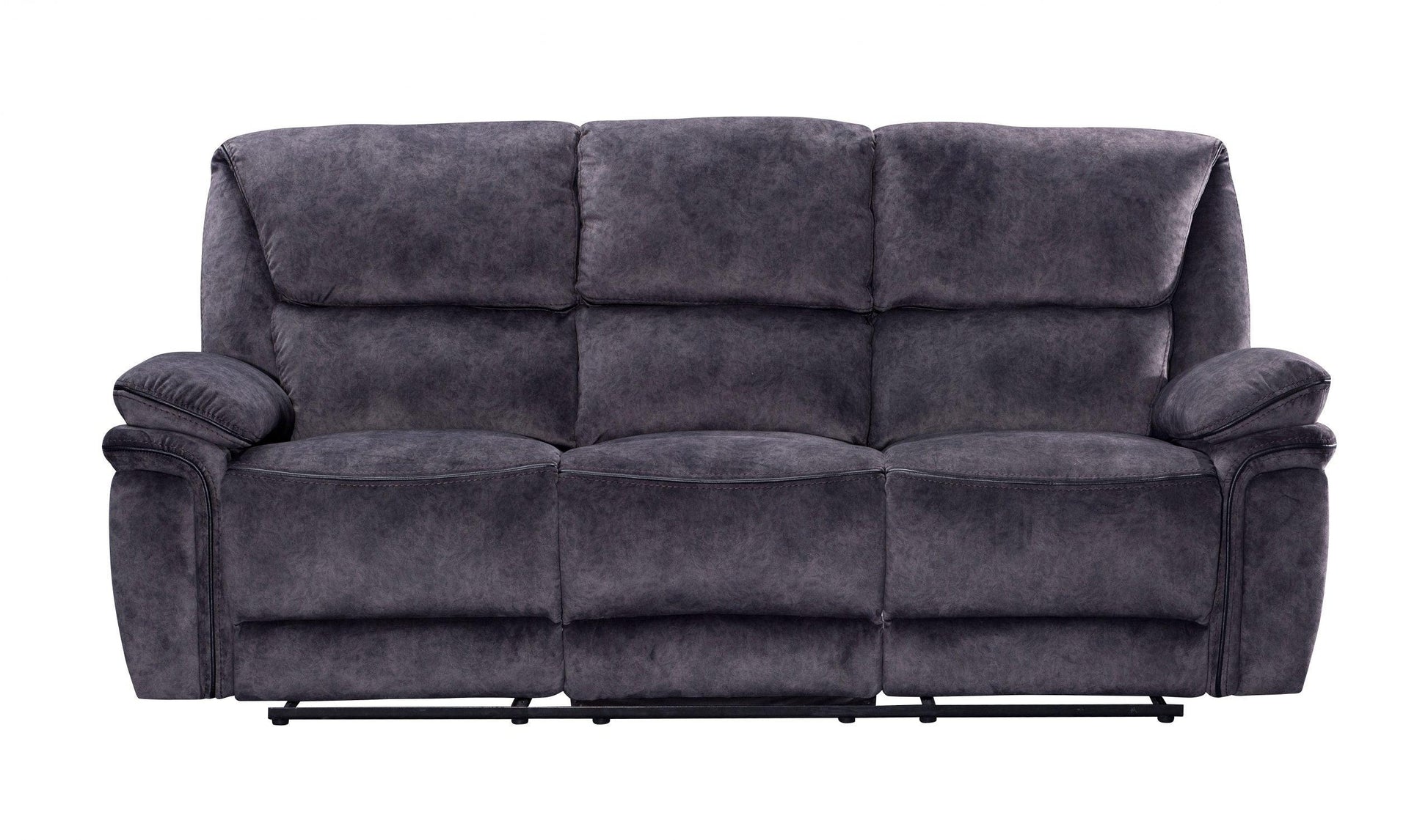 Milano Suede Fabric Manual Recliners Sofa