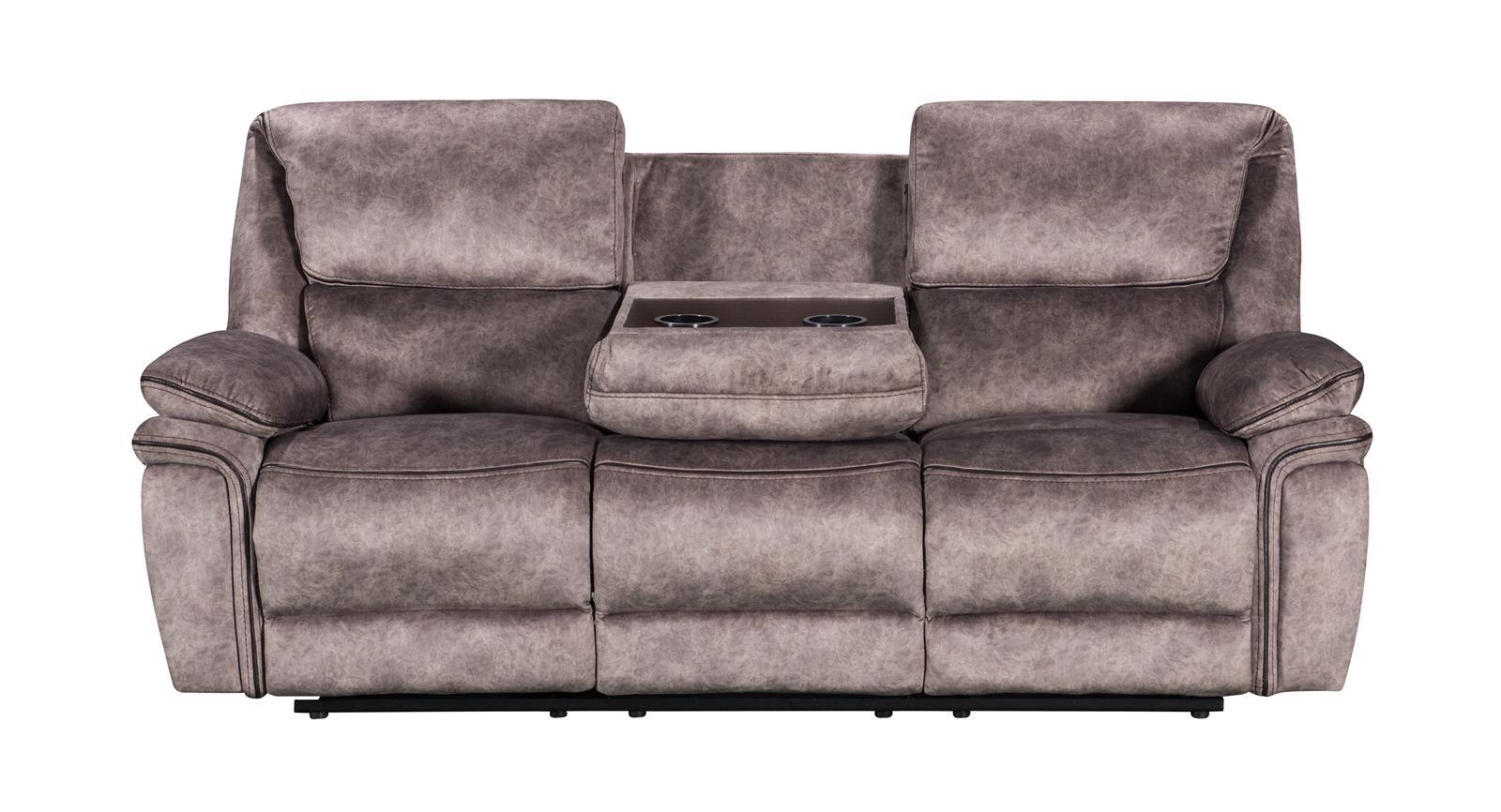 Milano Suede Fabric Manual Recliners Sofa