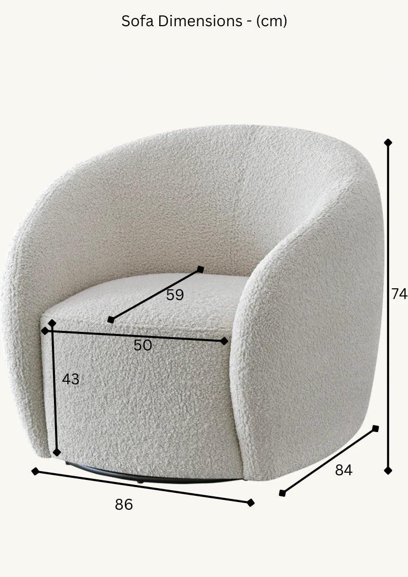 Aluxo Nolita Boucle Teddy Sofa