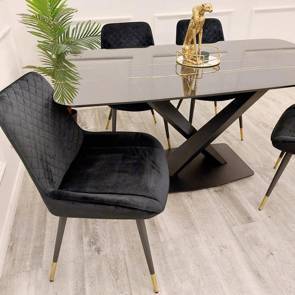 Apollo 1.6 Black Dining Table