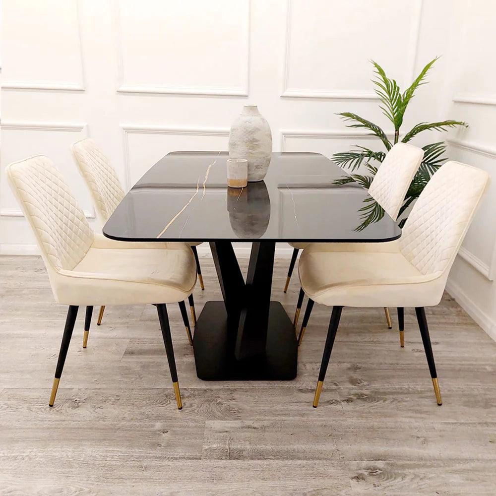 Apollo 1.6 Black Dining Table