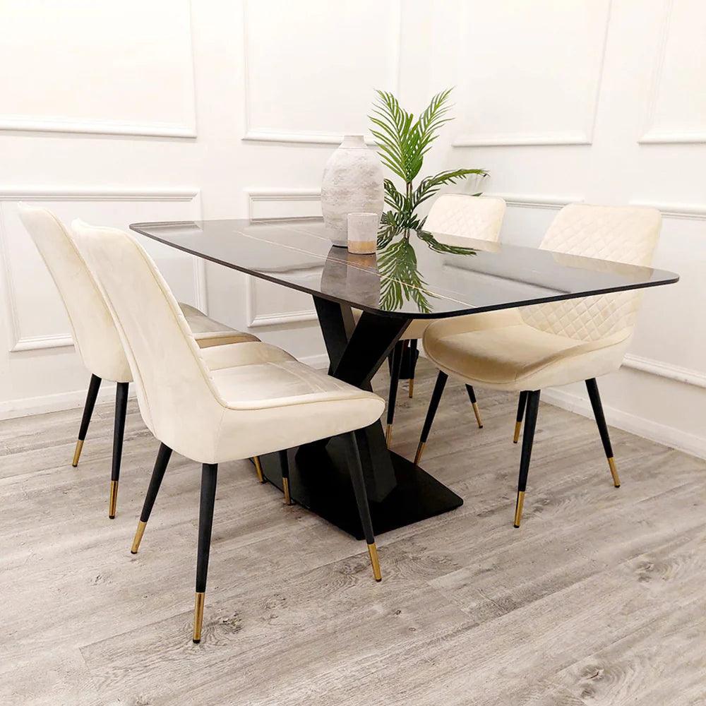 Apollo 1.6 Black Dining Table