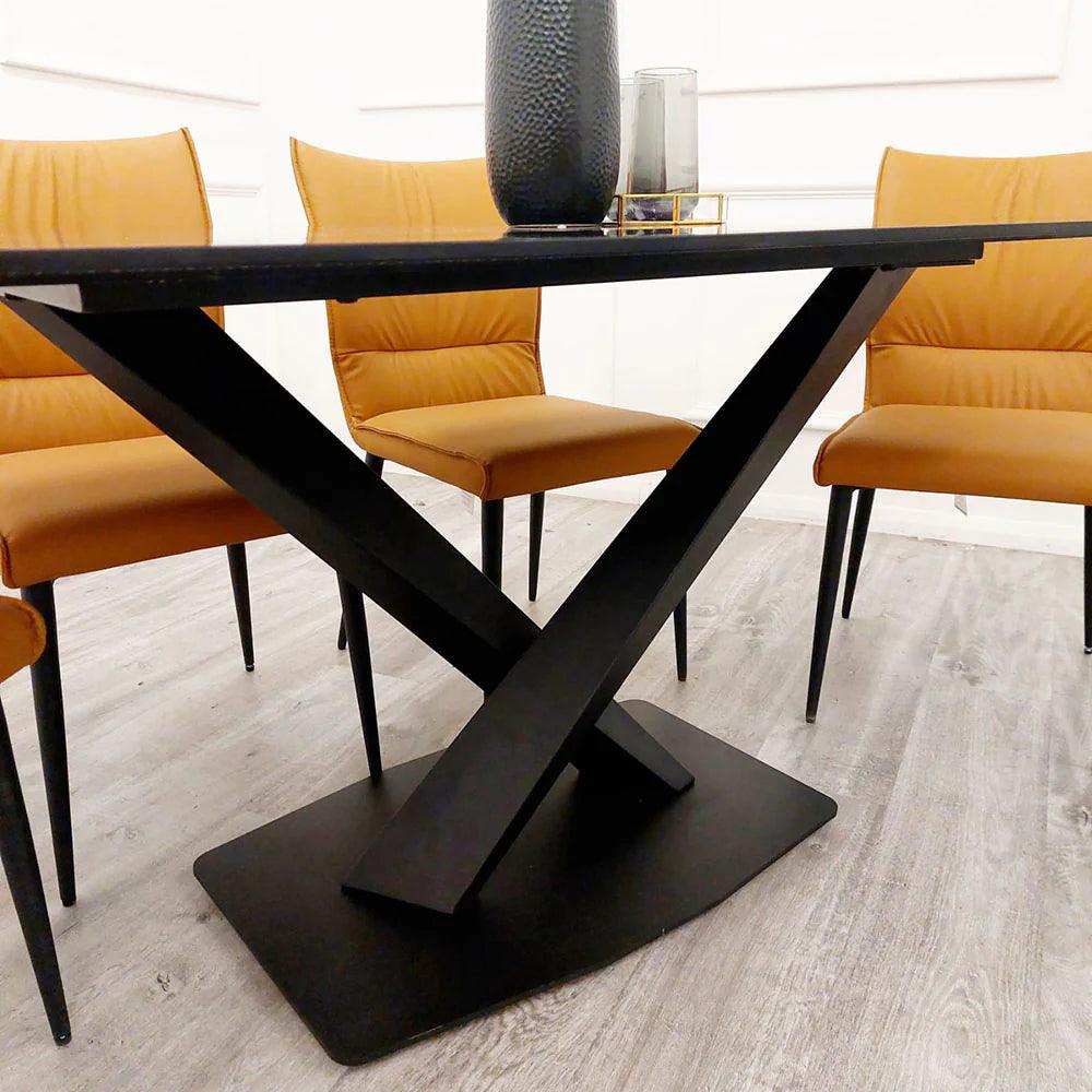 Apollo 1.6 Black Dining Table