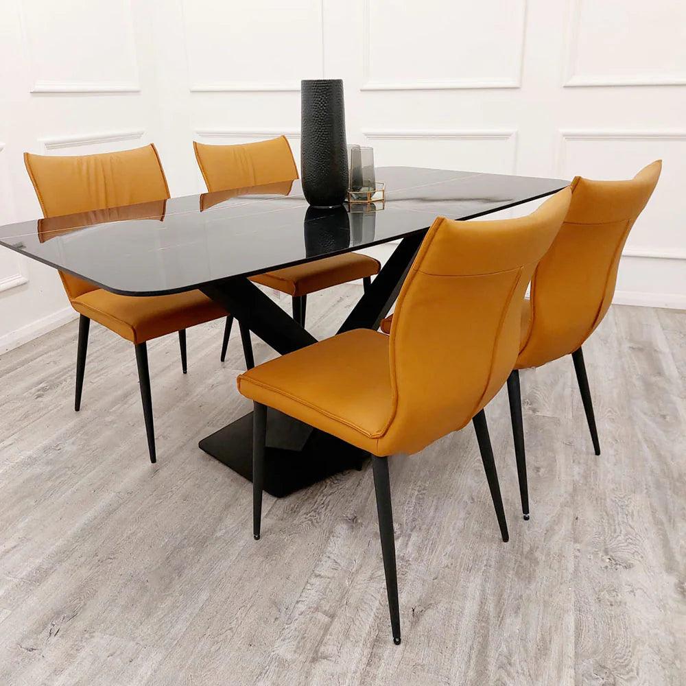 Apollo 1.6 Black Dining Table