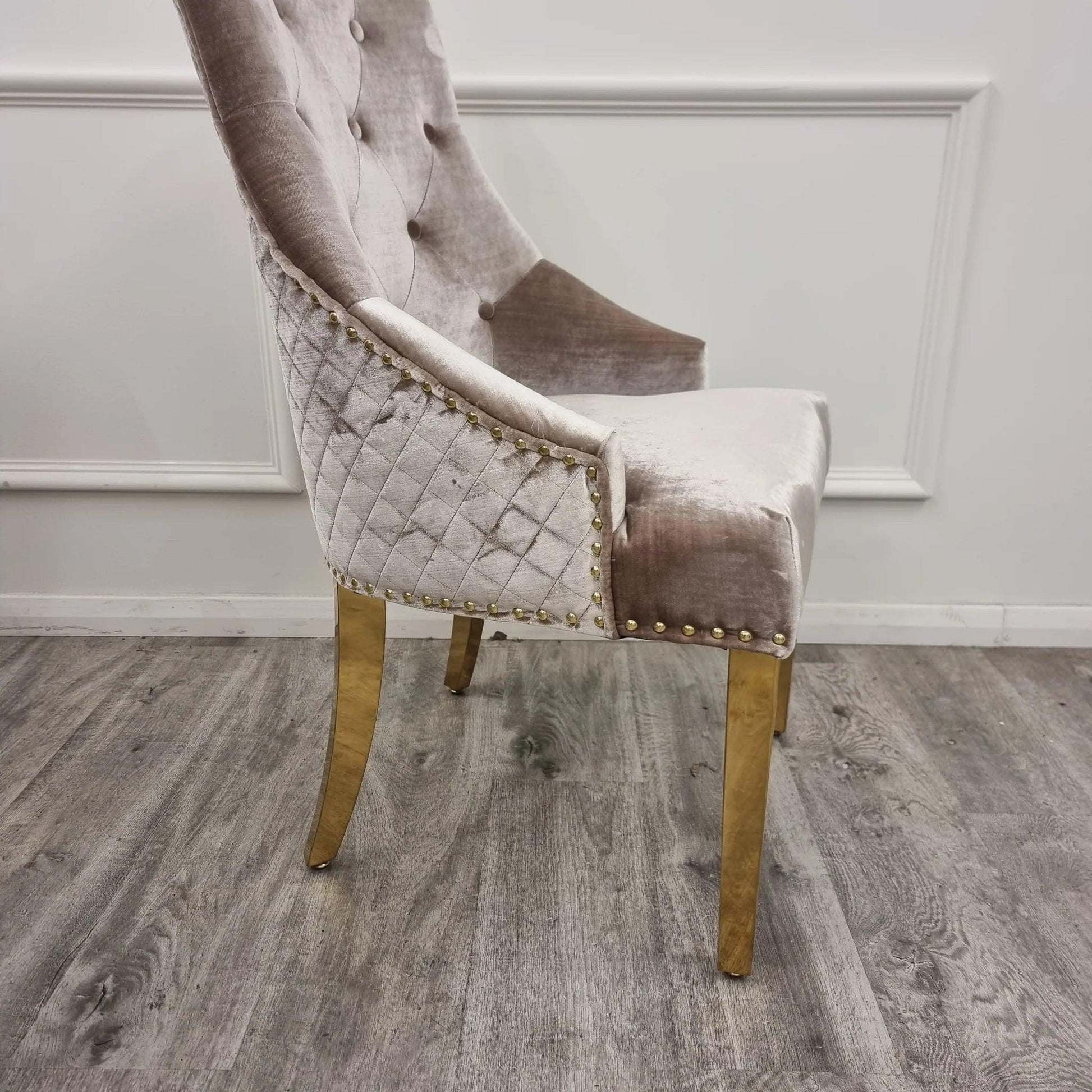 Bentley Gold Dining Chair - Furniture Local