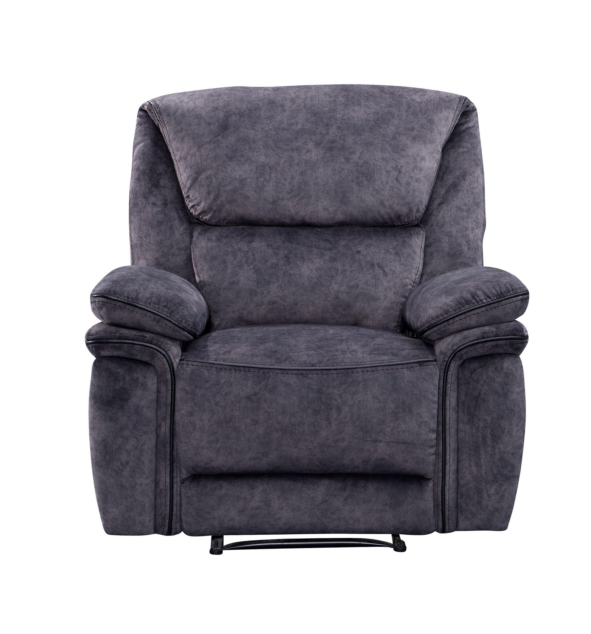 Milano Suede Fabric Manual Recliners Sofa