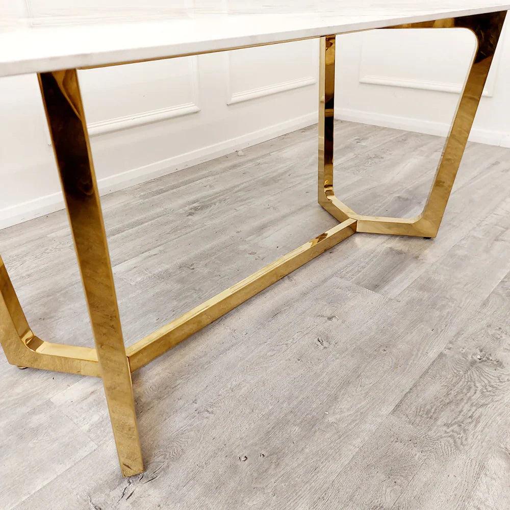 Lucien 180cm Gold Dining Table