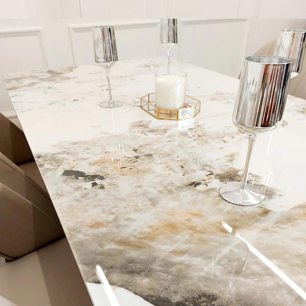 Lucien 180cm Gold Dining Table