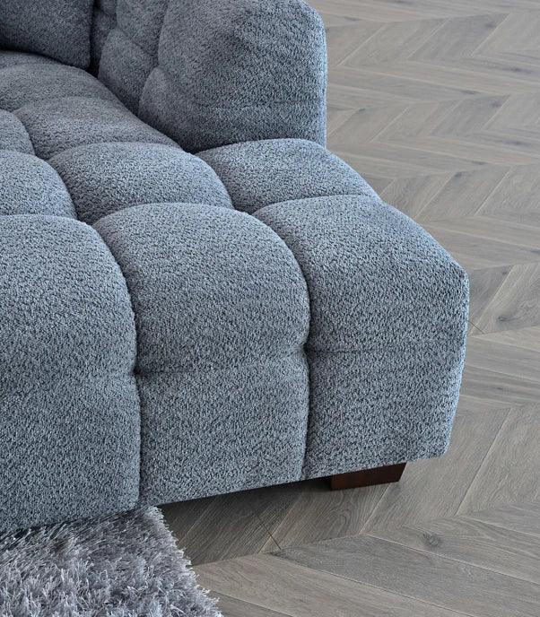 Aluxo Tribeca Corner Group in Iron Boucle