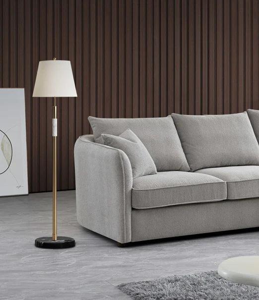 Aluxo Rubin Corner Chaise in Pebble Boucle UK