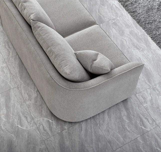 Aluxo Rubin Corner Chaise in Pebble Boucle in UK