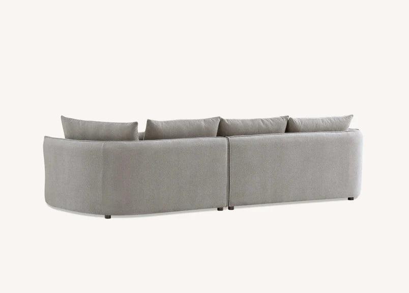 Aluxo Rubin Corner Chaise in Pebble Boucle - Furniture Local