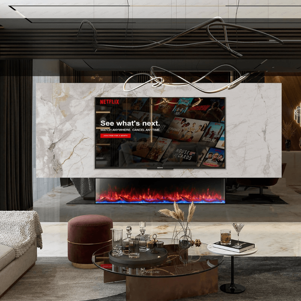 The Cullinan 50" 3D Widescreen Extra Deep 3 Sided Electric Fire