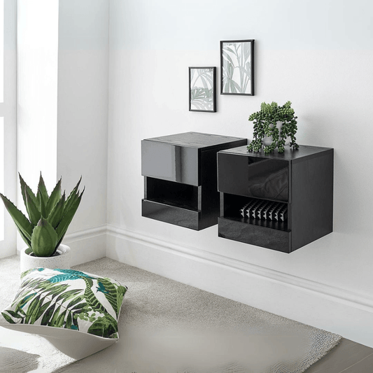 Galicia Pair of Wall Hanging Bedside Tables