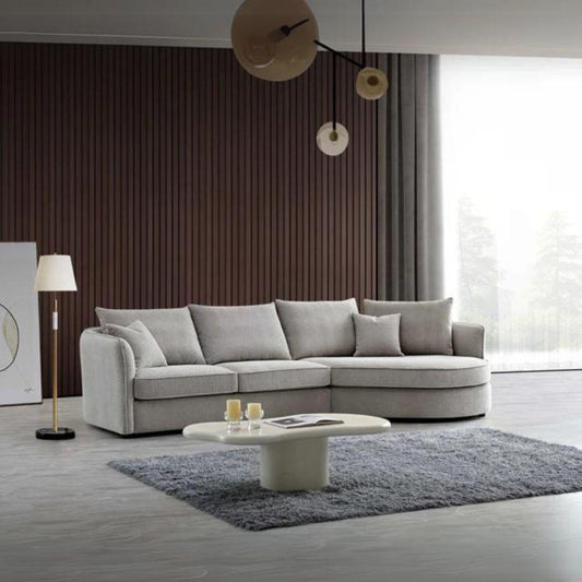 Aluxo Rubin Corner Chaise in Pebble Boucle