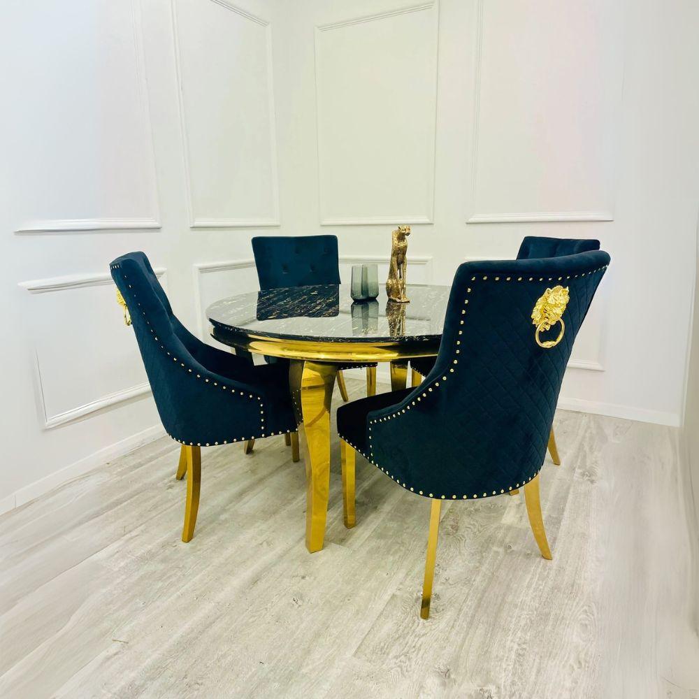 Gold Louis 1.3 Round Black & Gold