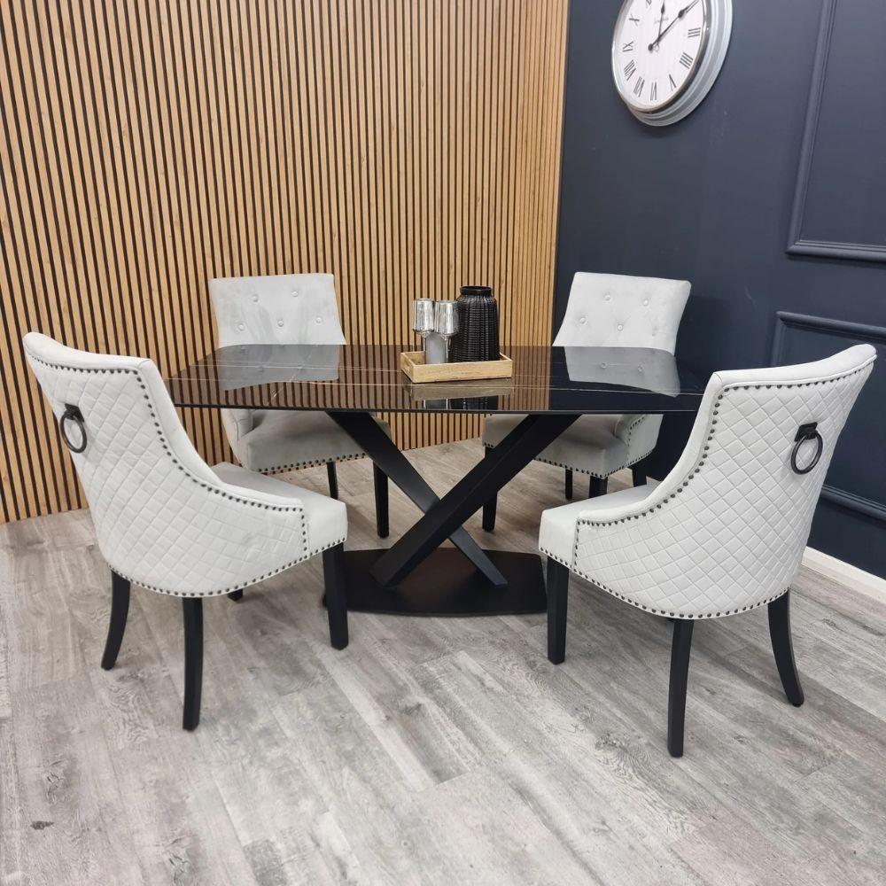 Bentley Black Leg Dining Chair