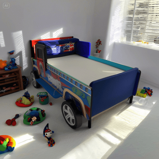 Power Super Energy Pickup Truck Kids Bed