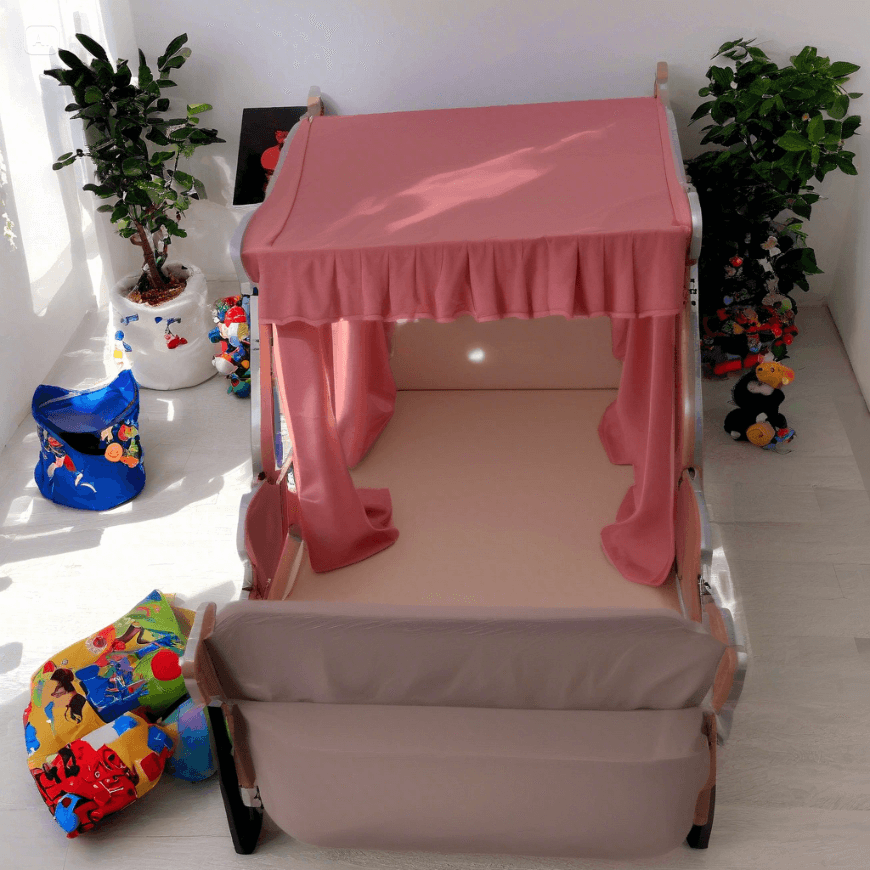 Pink Pumpkin Carriage Kids Bed