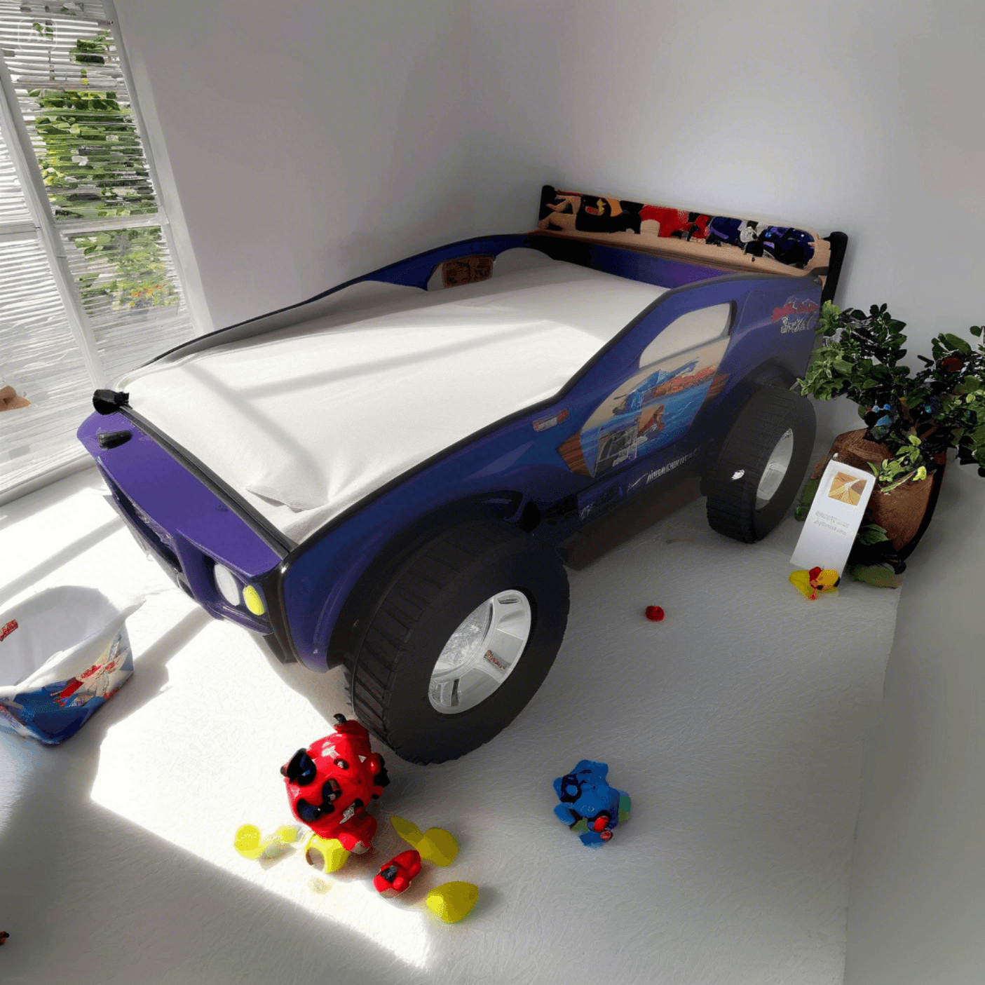 Speed Unlimited Jeep Double Layer Kids Bed