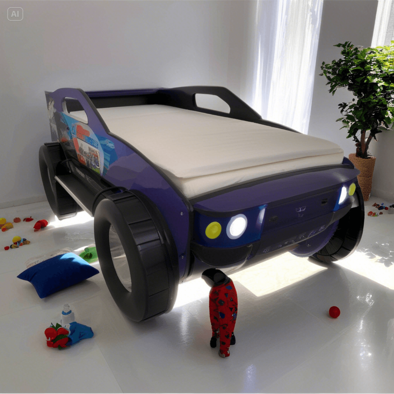 Speed Unlimited Jeep Double Layer Kids Bed