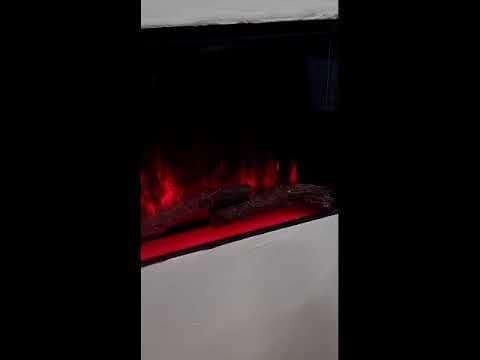 Luvelle 71" 3D Panoramic Full Glass 3-Sided Electric Fire