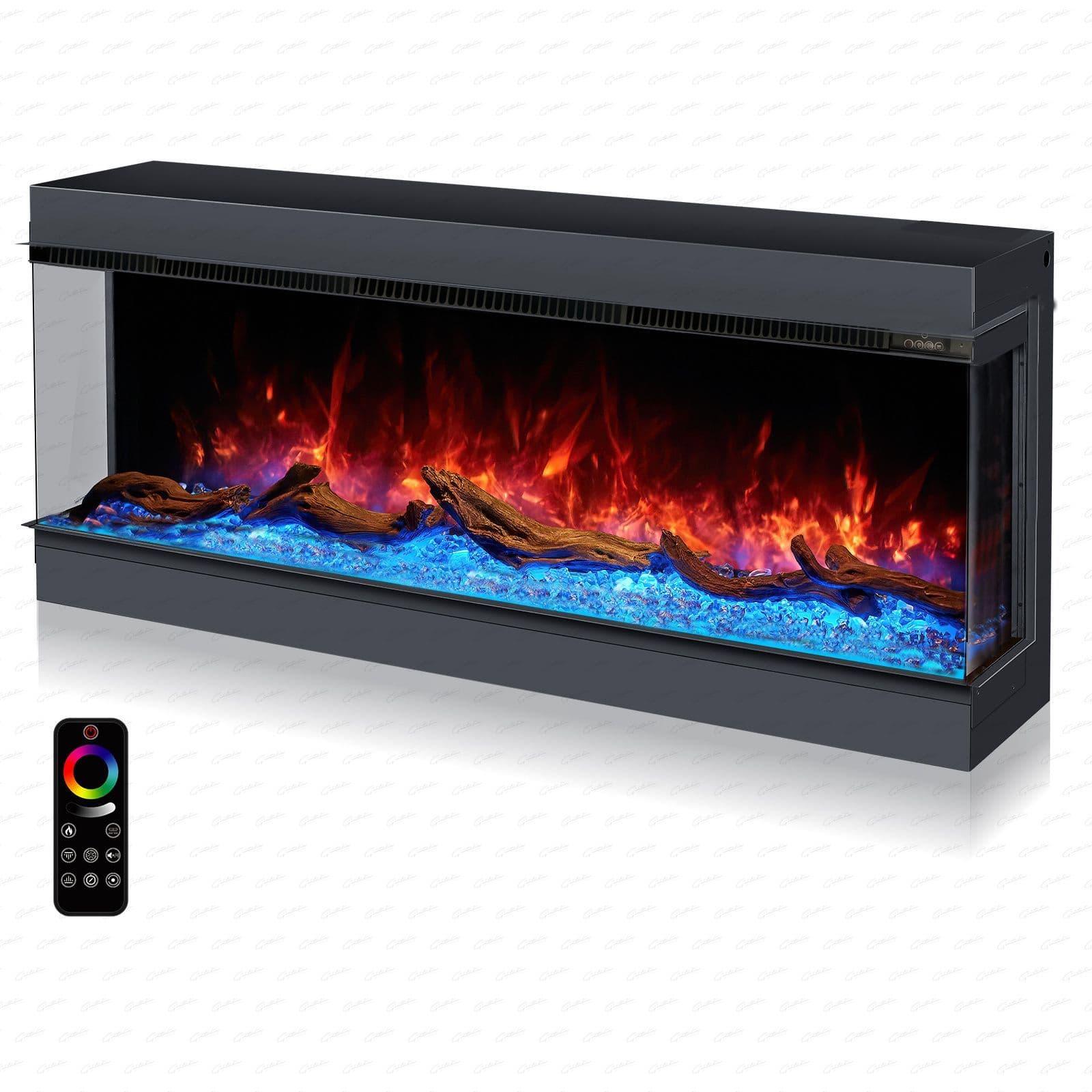 The Cullinan 71" 3D Widescreen Extra Deep 3 Sided Electric Fire