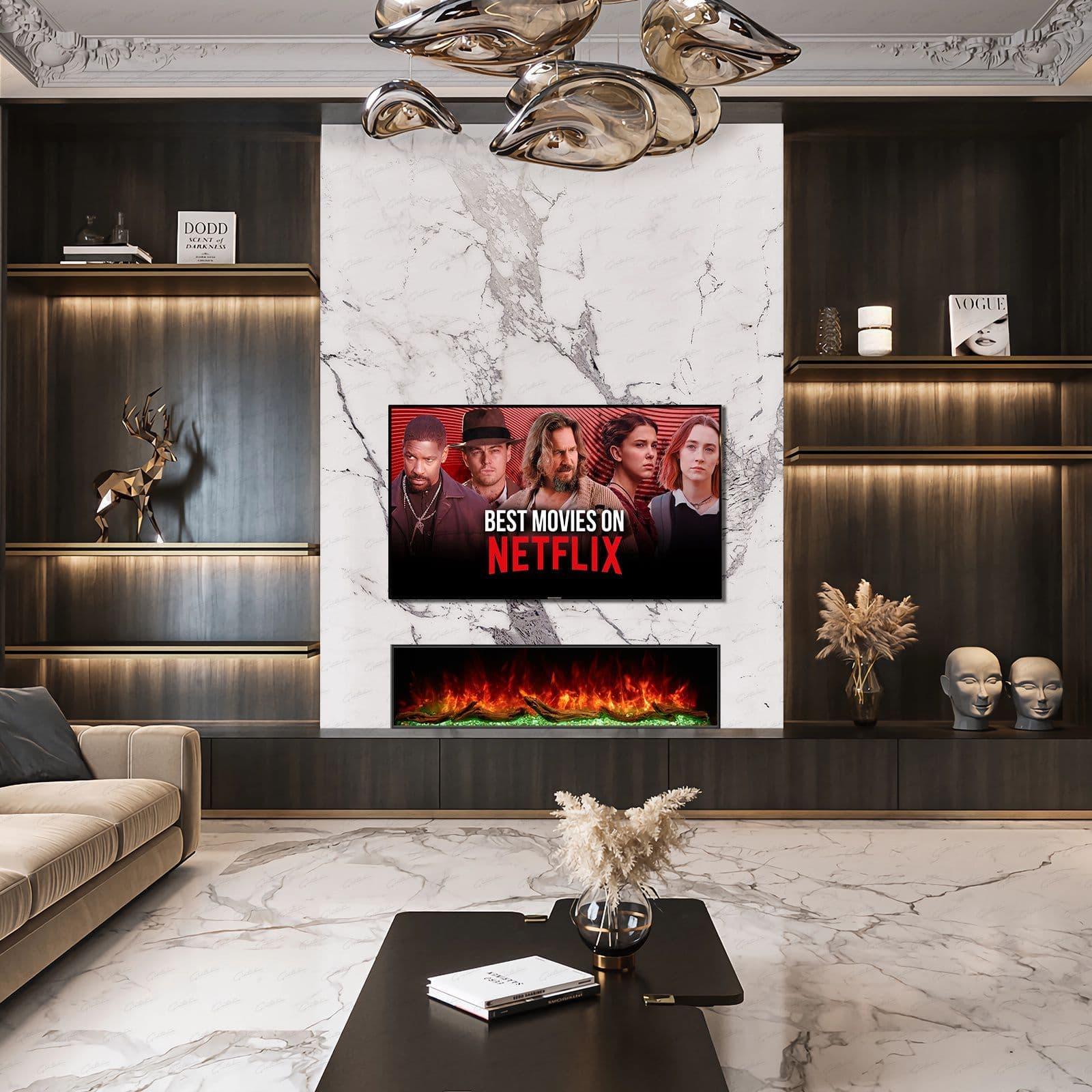The Cullinan 71" 3D Widescreen Extra Deep 3 Sided Electric Fire
